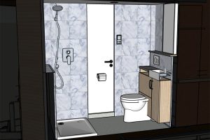 Rolling Tiny House Badezimmer