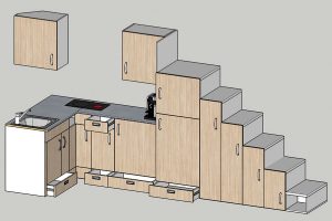Rolling Tiny House Einbauküche
