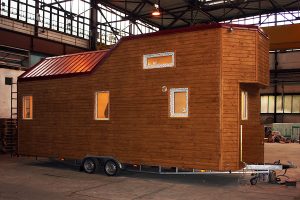 Rolling Tiny House in der Produktion