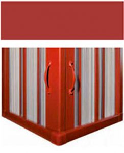 RTH Duschabtrennung rot