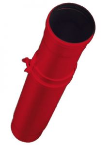 Pelletofen-Rauchrohr rot