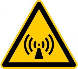 Elektro Smog Warnschild