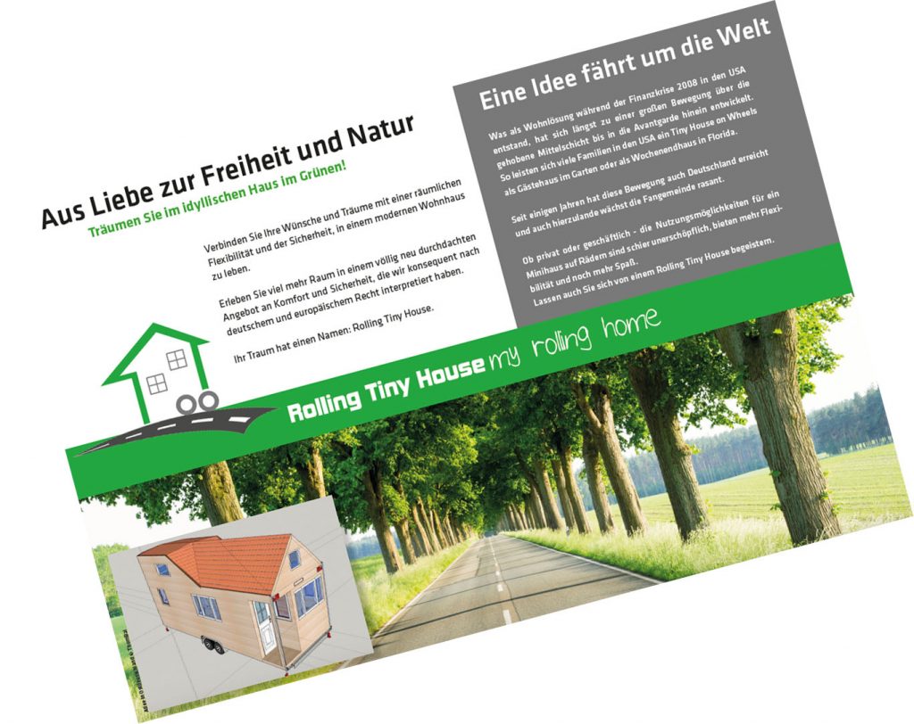 Rolling Tiny House Flyer