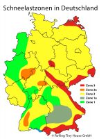Tiny House Baustatik - Schneelastzonen in Deutschland